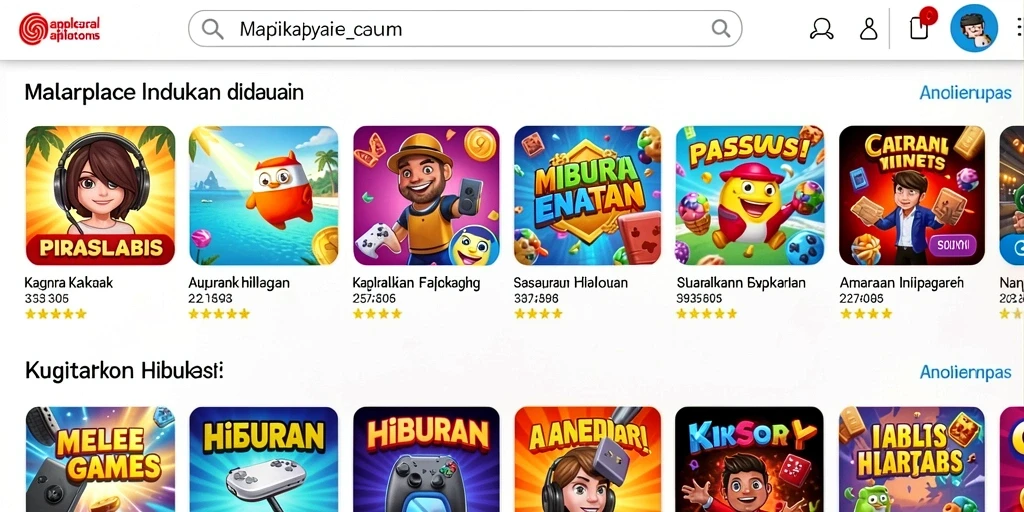 Tangkapan layar menunjukkan level baru yang penuh warna.