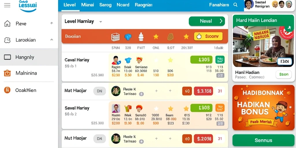 Tampilan antarmuka yang user-friendly dan mudah digunakan.