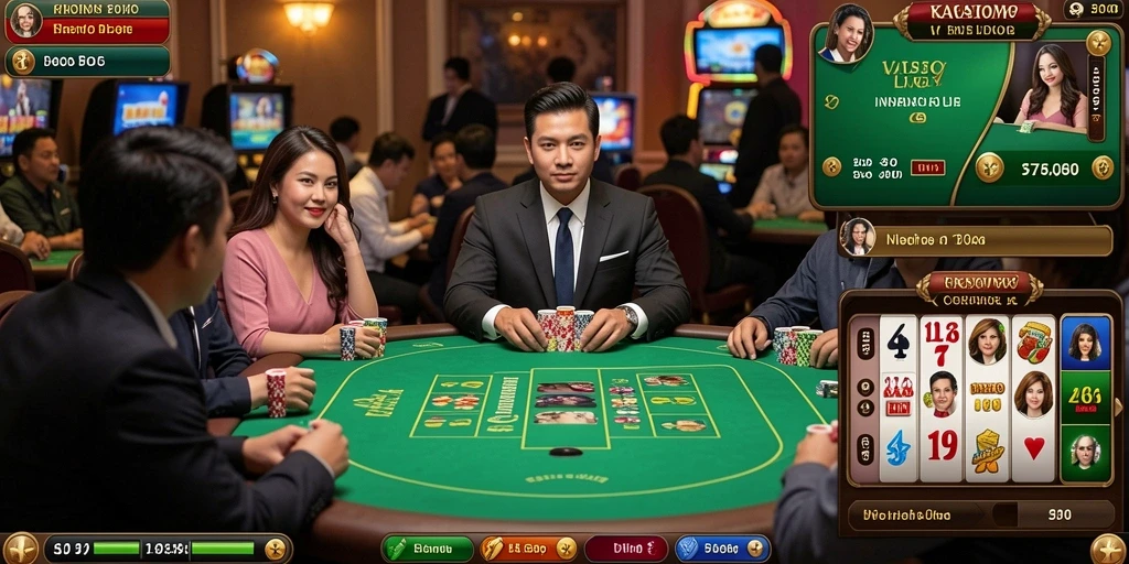 Tampilan antarmuka LUCKSVIP yang user-friendly.