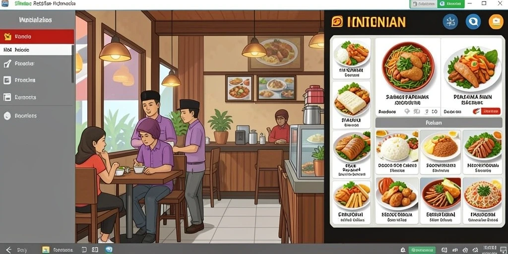 Tampilan utama aplikasi MAXSERU yang menarik.